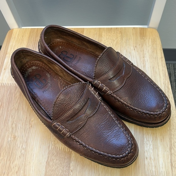 Allen Edmonds Flagstaff Brown Pebbled Leather Penny Loafer Vibram Size 1… - Picture 4 of 12